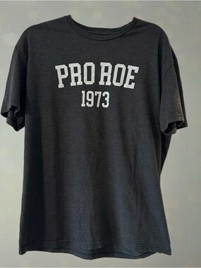 PRO ROE 1973 Black Graphic Men's Tee